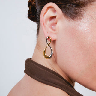 Pendientes acabado en oro amarillo de 18k - Slanlu-Dorado