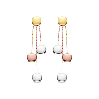 Pendientes acabados en oro amarillo 18K - Daphus-multicolor