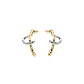 Pendientes acabado en rodio, Oro Amarillo y Rosa de 18K - Claw-amarillo