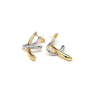 Pendientes acabado en rodio, Oro Amarillo y Rosa de 18K - Claw-amarillo