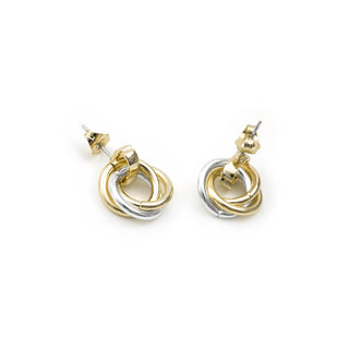 Pendientes acabado en oro amarillo de 18k - Uhuil-Dorado