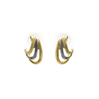Pendientes acabado en oro amarillo de 18k - Towio-Dorado