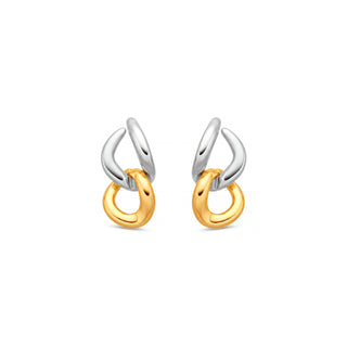 Pendientes acabado en oro amarillo de 18k - Saga-Dorado