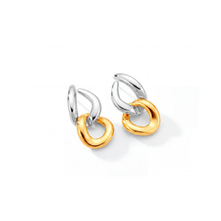 Pendientes acabado en oro amarillo de 18k - Saga-Dorado