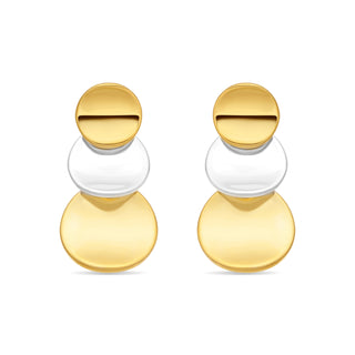 Pendientes acabado en oro amarillo de 18k - Nahab-Dorado