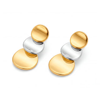 Pendientes acabado en oro amarillo de 18k - Nahab-Dorado