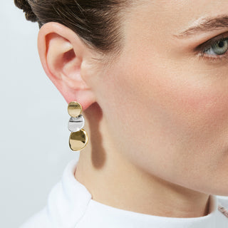 Pendientes acabado en oro amarillo de 18k - Nahab-Dorado