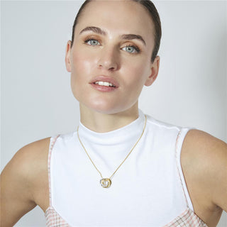 Collar acabado en oro amarillo de 18k - Uhuil-Dorado