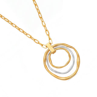 Collar acabado en oro amarillo de 18k - Utna-Dorado