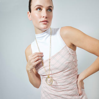 Collar acabado en oro amarillo de 18k - Utna-Dorado