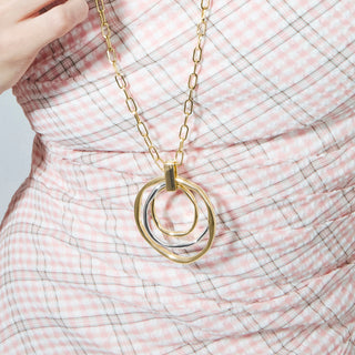 Collar acabado en oro amarillo de 18k - Utna-Dorado