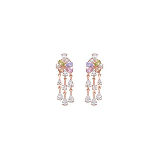 Pendientes Vehou acabado oro rosa 18k - Vehou-MULTICOLOR