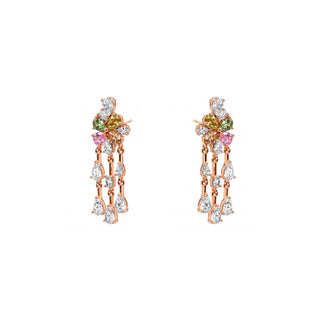 Pendientes Vehou acabado oro rosa 18k - Vehou-MULTICOLOR