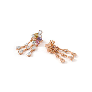 Pendientes Vehou acabado oro rosa 18k - Vehou-MULTICOLOR