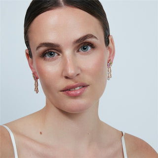 Pendientes Vehou acabado oro rosa 18k - Vehou-MULTICOLOR