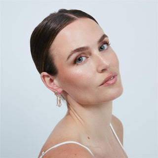 Pendientes Vehou acabado oro rosa 18k - Vehou-MULTICOLOR