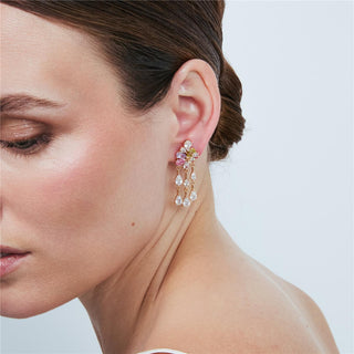 Pendientes Vehou acabado oro rosa 18k - Vehou-MULTICOLOR