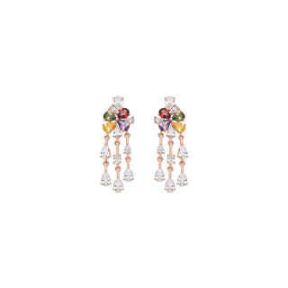 Pendientes Vehou acabado oro rosa 18k - Vehou-MULTICOLOR
