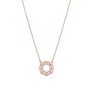 Collar Lionyad acabado oro rosa 18k - Lionyad-BLANCO