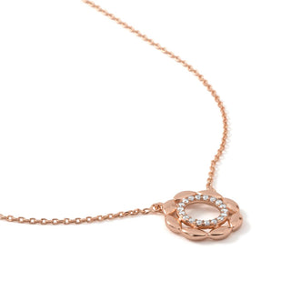 Collar Lionyad acabado oro rosa 18k - Lionyad-BLANCO