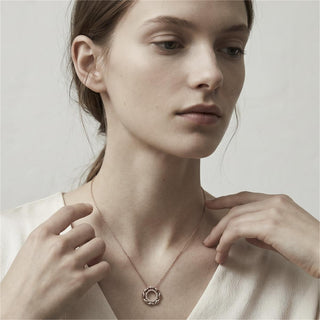 Collar Lionyad acabado oro rosa 18k - Lionyad-BLANCO