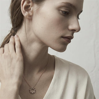 Collar Lionyad acabado oro rosa 18k - Lionyad-BLANCO