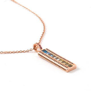 Collar Bu acabado oro rosa 18k - Bu-MULTICOLOR