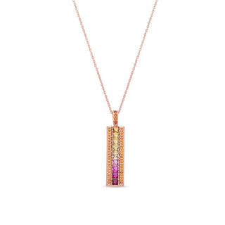 Collar Bu acabado oro rosa 18k - Bu-MULTICOLOR