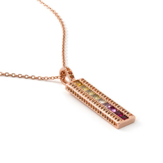 Collar Bu acabado oro rosa 18k - Bu-MULTICOLOR