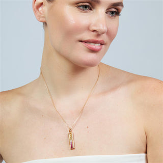 Collar Bu acabado oro rosa 18k - Bu-MULTICOLOR