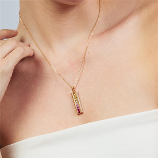 Collar Bu acabado oro rosa 18k - Bu-MULTICOLOR