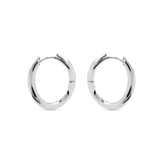 Pendientes de 18,5mm de diámetro acabado plata - Lial-gris