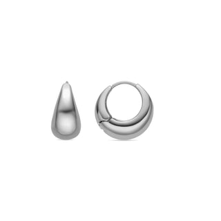 Pendientes de 19,5mm de diámetro acabado plata - Zatar-gris
