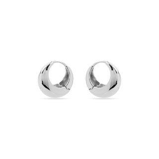 Pendientes de 19,5mm de diámetro acabado plata - Zatar-gris