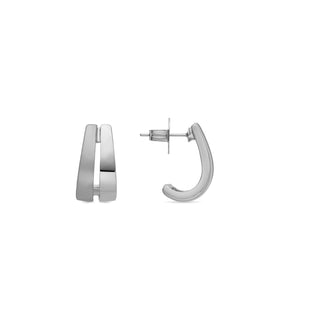 Pendientes con - acabado plata - Oirfan-gris