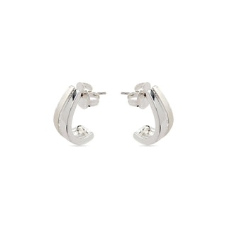 Pendientes con - acabado plata - Oirfan-gris