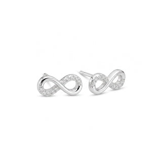 Pendientes de Circonita Brillante Acabado En Plata - Lahaj-Plateado