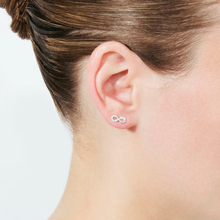 Pendientes de Circonita Brillante Acabado En Plata - Lahaj-Plateado
