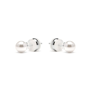 Pendientes aleación metal acabado plata - Foris-negro