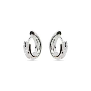 Pendientes con Circonita Brillante acabado plata - Donwa-blanco