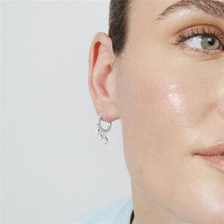Pendientes de Circonita Brillante Acabado En Plata - Russa-Plateado