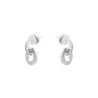 Pendientes de Circonita Brillante Acabado En Plata - Phasvi-Plateado