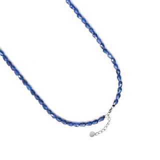 Collar de Circonita Azul acabado en rodio - Doomtil-AZUL