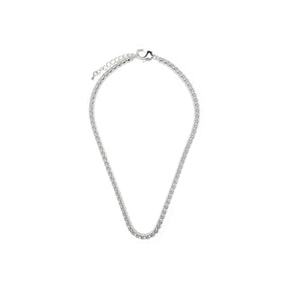 Collar de 42cm acabado en rodio - Zugiro-gris