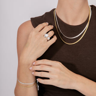 Anillo acabado en rodio - Sulim-gris