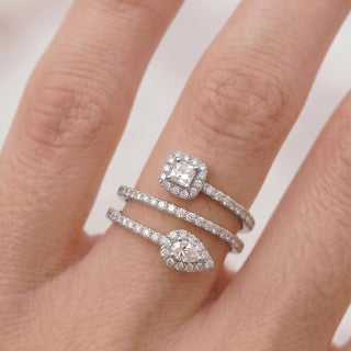 Anillo de Perla Blanca Acabado En Plata - Rinmi-Gris