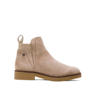 Sand Suede Booties with Back Elastic