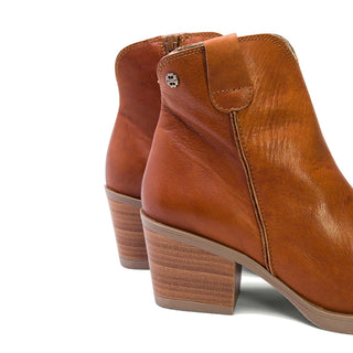 Brown Leather Stiletto Ankle Boots