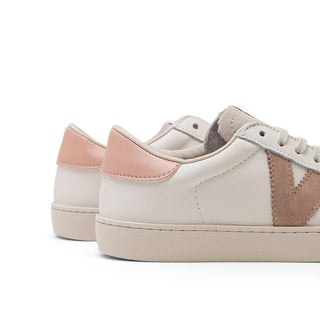 Pink White Leather Sneakers